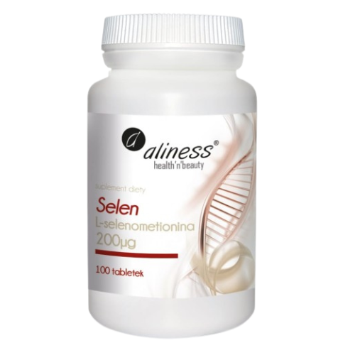 Selen L-selenometionina 200µg 100 tabletek