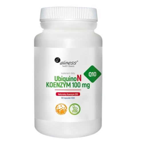 UbiquinoN Naturalny KOENZYM Q10 100mg x 100 Vege caps.