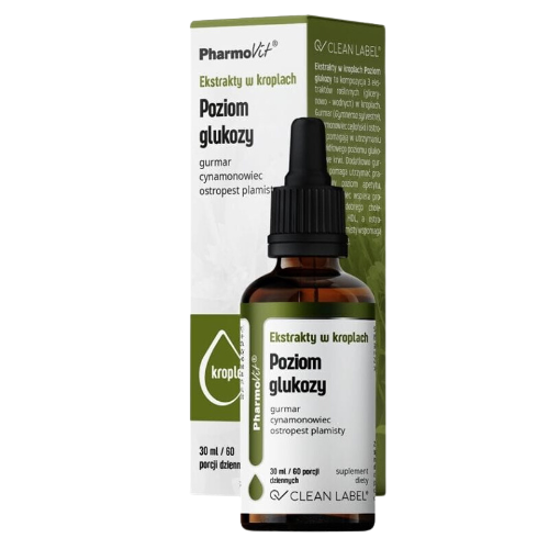 Ekstrakty w kroplach Poziom Glukozy 30ml
