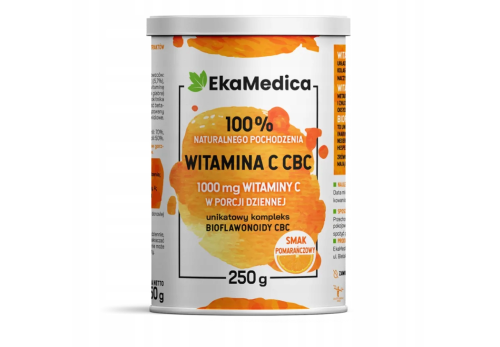 Witamina C CBC 250 g - 100% naturalna witamina C z bioflawonoidami