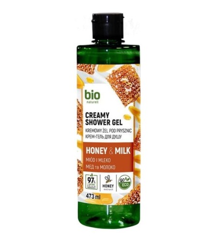 Bio Naturell Kremowy Żel pod prysznic Miód i Mleko 473ml