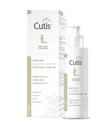 CUTIS Ł - ŁUSZCZYCA bioaktywny szampon konopny 200 ml