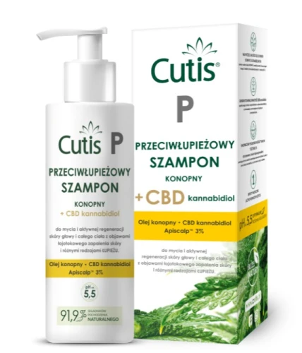 CUTIS P - Przeciwłupieżowy, ŁZS - szampon konopny 150 ml