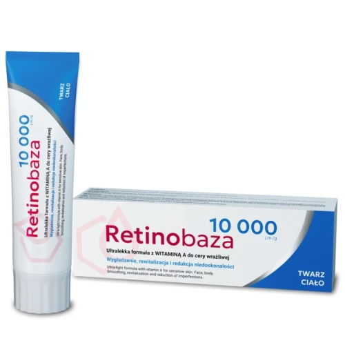 Retinobaza 10000 krem do twarzy i ciała z witaminą A do cery wrażliwej 30g