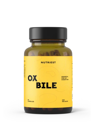 Nutriest Żółć Wołowa, Ox Bile, Nutriest 60 kapsułek 