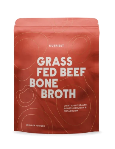Kostny Wołowy Z Bydła Karmionego Trawą 250g, Grass-Fed Collagen Bone Broth Powder, Nutriest